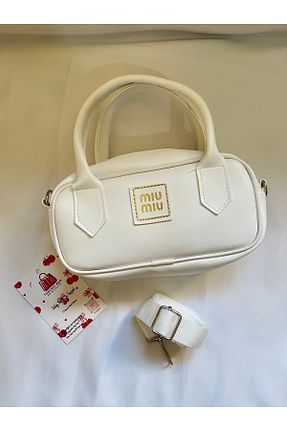 کیف دوشی سفید زنانه چرم مصنوعی Tugchic Bags - کد 946134122
