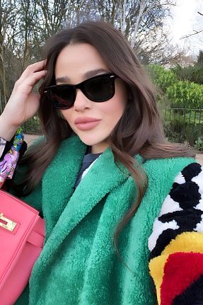 عینک آفتابی مشکی زنانه 54 Eyesofia - کد 946659399