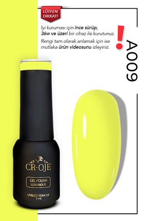 لاک ناخن دائمی زرد CROJE KALICI OJE - کد 828697061