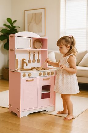 اسباب بازی چوبی صورتی 1+ hedefixtoys - کد 939410494