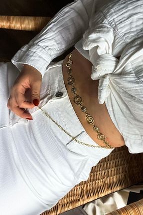 اکسسوری بدن متالیک زنانه روکش طلا stravis - کد 938561403