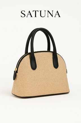 کیف دوشی مشکی زنانه حصیر Satuna - کد 941860548
