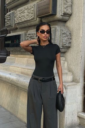 بلوز مشکی زنانه ساده World Fashion Trends - کد 812054655