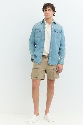 پیراهن آبی مردانه رگولار Denim Trip - کد 944802114