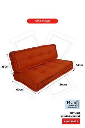 بالشتک صندلی نارنجی XPERMATE - کد 863835248