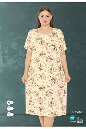 لباس شب سایز بزرگ رنگی زنانه طرح دار MİSS LOLİTA - کد 948347395