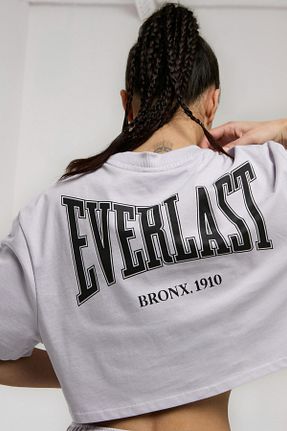 تیشرت اسپرت بنفش زنانه رگولار Everlast - کد 926566840