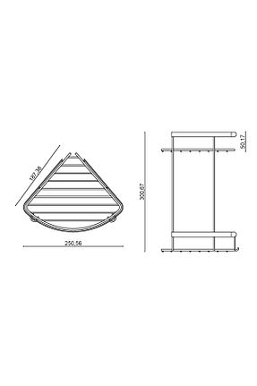 نظم دهنده حمام بژ استیل ضد زنگ ÇELİK BANYO - کد 751974366