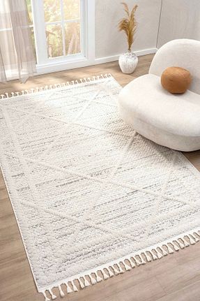 فرش بژ قابل شستشو Eliz Home - کد 748889760