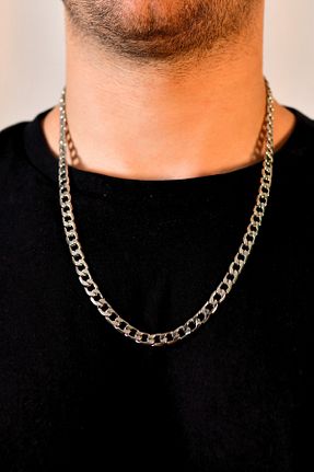 گردنبند استیل ( فولاد ) طوسی مردانه استیل (فولاد) signoraerica - کد 930141306