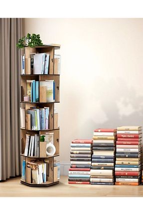 قفسه کتاب قهوه ای 132 سانتی متر Vigo Wood - کد 921354552