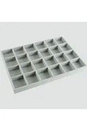نظم دهنده جواهرات و آرایش طوسی مخمل Stil Kutu - کد 764006638