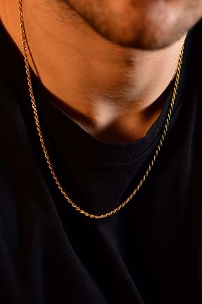 گردنبند استیل ( فولاد ) زرد زنانه استیل (فولاد) signoraerica - کد 930296595