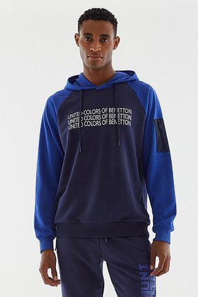 سوئیشرت اسپرت سرمه ای مردانه رگولار United Colors of Benetton - کد 766308822