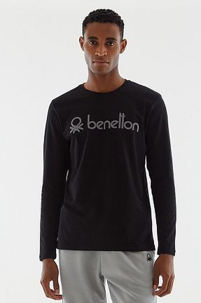 بالاتنه راحتی مشکی مردانه پنبه ای United Colors of Benetton - کد 778524452