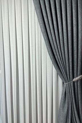 پرده توری نباتی ریل دار ladinev - کد 946658628