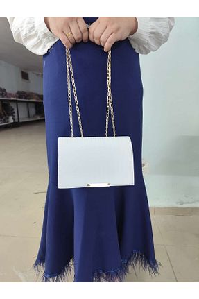 کیف دوشی سفید زنانه چرم مصنوعی DEMBAGS - کد 948422591