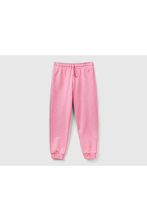 شلوار کرمگن صورتی بچه گانه پاچه کش دار United Colors of Benetton - کد 808013406