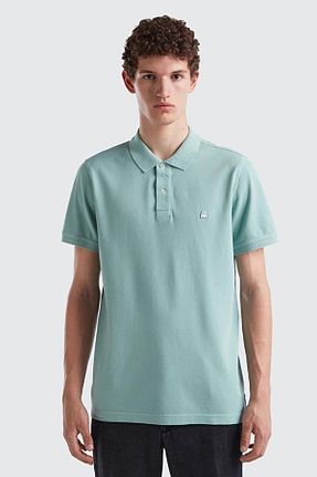 تیشرت سبز مردانه اسلیم فیت United Colors of Benetton - کد 743280681