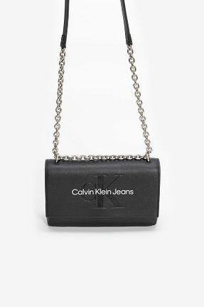 کیف دوشی مشکی زنانه چرم مصنوعی Calvin Klein - کد 834402614