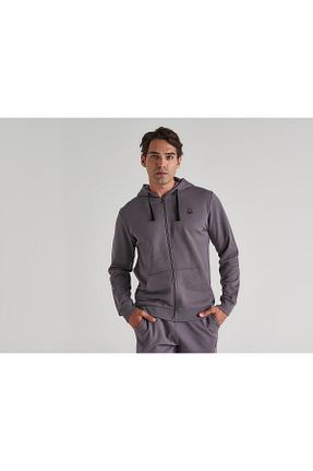 سوئیشرت طوسی مردانه ساده United Colors of Benetton - کد 368125331