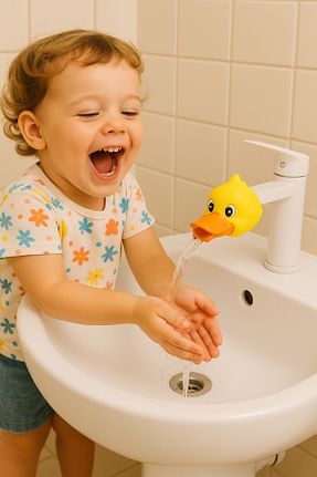 اکسسوری حمام کودک زرد TOYFEST - کد 781953540
