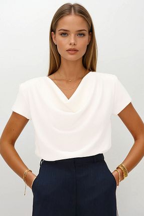 بلوز رنگی زنانه ساده VAGGON - کد 946098994