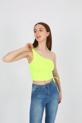 بلوز زرد زنانه ساده EDSA - کد 781210494
