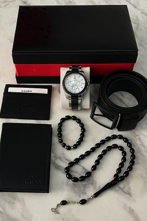 ست ساعت مچی مشکی مردانه فلزی S.POLO - کد 355659900