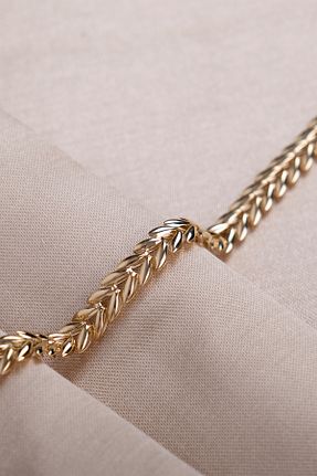 دستبند طلا زرد زنانه 14 عیار Safir Kuyumculuk - کد 846162598