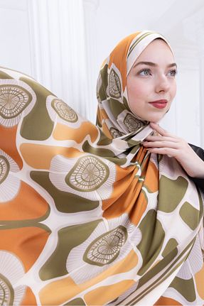 شال خاکی زنانه پلی استر DELMARVOGUE - کد 900383875