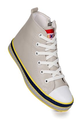 کفش اسنیکر طوسی بچه گانه بند دار Kiko Kids - کد 890500156