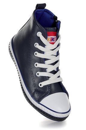 کفش اسنیکر سرمه ای بچه گانه بند دار Kiko Kids - کد 886171844