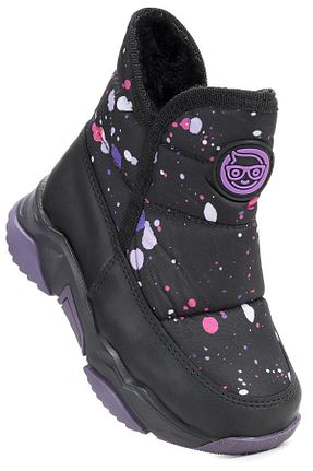 بوت برفی مشکی بچه گانه چرم مصنوعی Kiko Kids - کد 863886626