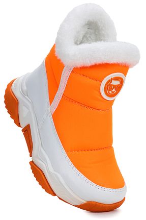 بوت برفی نارنجی بچه گانه چرم مصنوعی Kiko Kids - کد 866435083
