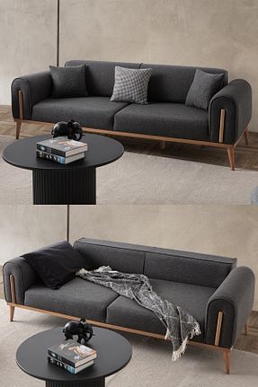 کاناپه طوسی Keten EDSY HOME - کد 855679218