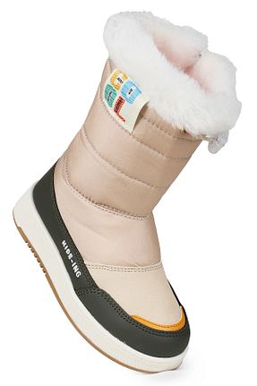 بوت برفی بژ بچه گانه چرم مصنوعی Kiko Kids - کد 779688889