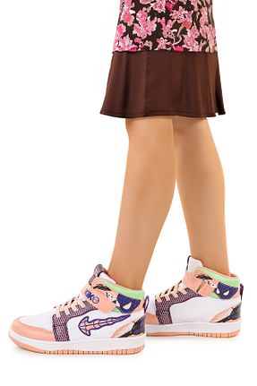 کفش اسنیکر صورتی بچه گانه چسبی Kiko Kids - کد 838813196