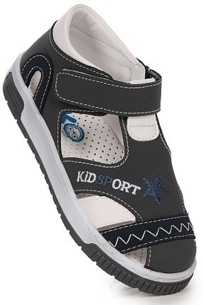 صندل طوسی بچه گانه پاشنه تخت Kiko Kids - کد 818701947