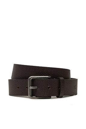 کمربند قهوه ای مردانه چرم خالص Calvin Klein - کد 929839103