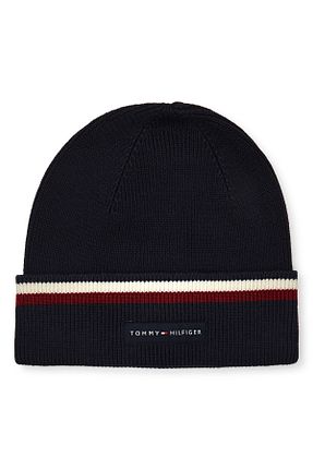کلاه پشمی مشکی مردانه پنبه ای Tommy Hilfiger - کد 931080979