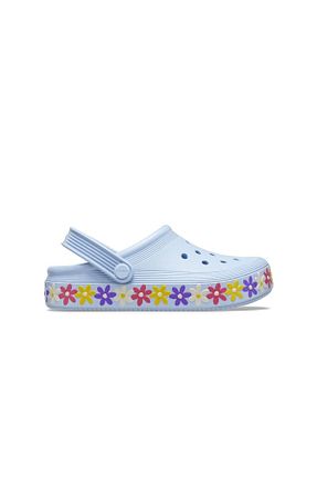صندل آبی بچه گانه پاشنه تخت Crocs - کد 825936326