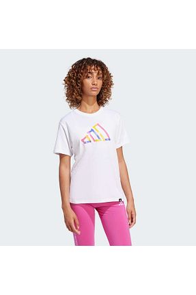 تیشرت سفید زنانه رگولار adidas - کد 920468417