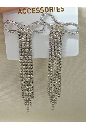 گوشواره جواهر روکش طلا mos&more - کد 862201826