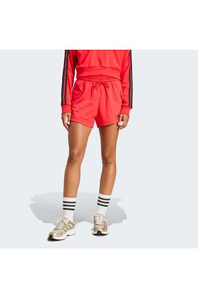 شلوارک و برمودا قرمز زنانه فاق بلند adidas - کد 902889413