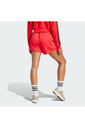 شلوارک و برمودا قرمز زنانه فاق بلند adidas - کد 902889413