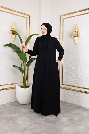 کلاه و ابایا مشکی زنانه پلی استر Butik - کد 881467972
