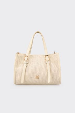 کیف دستی بژ زنانه پارچه ای Elle - کد 927748519