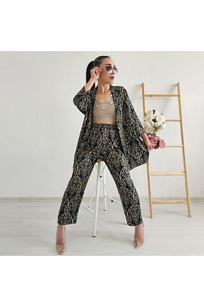 کیمونو و کافتان قهوه ای زنانه لیکرا Altı Üstü Butik - کد 863640000