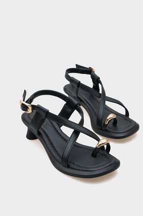 صندل مشکی زنانه پاشنه نازک Capone Outfitters - کد 945446751